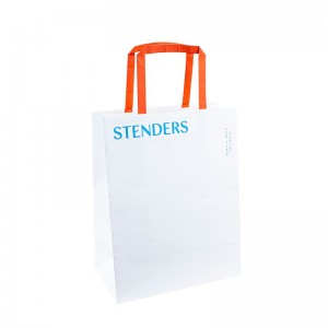 Sacs en papier personnalisés avec poignées Papier Kraft Sac Poignées de logo Sacs en papier personnalisés avec sac en papier logo